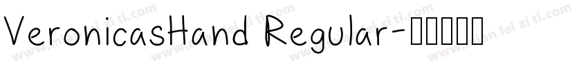 VeronicasHand Regular字体转换
